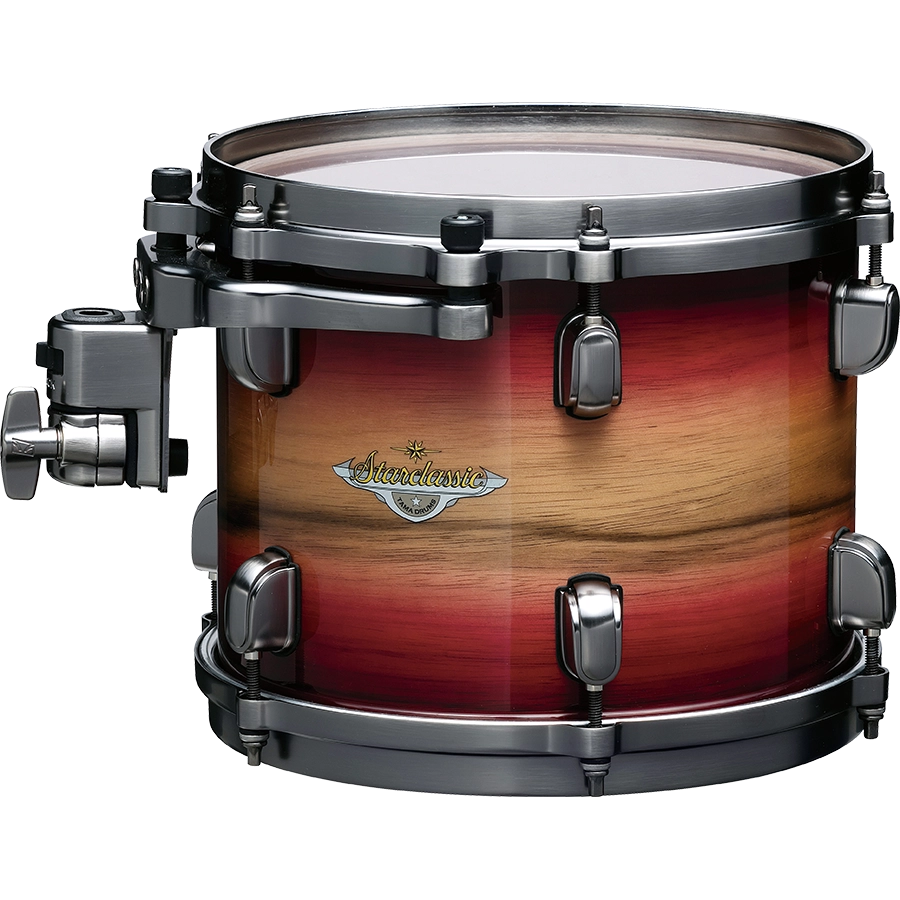 Tama Starclassic Maple 6-Piece Shell Pack with Black Nickel Hardware - Ruby Pacific Walnut Burst - product image