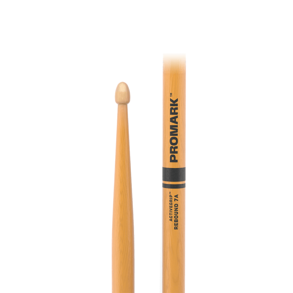 Promark 7A ActiveGrip Wood Tip Rebound Drum Sticks - product image