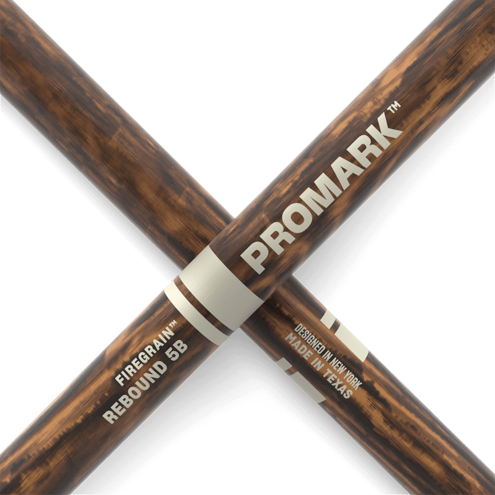 Promark 5B FireGrain Wood Tip Rebound Drum Sticks - product image