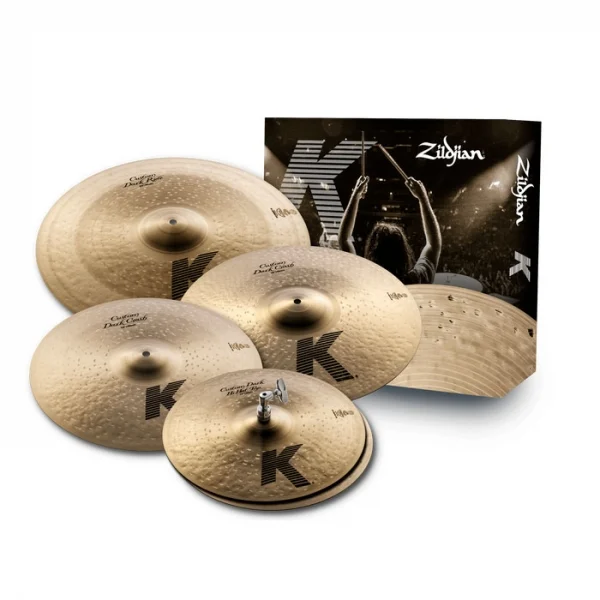 Zildjian K Custom Dark [14H, 16C, 18C, 20R] Cymbal Pack - product image