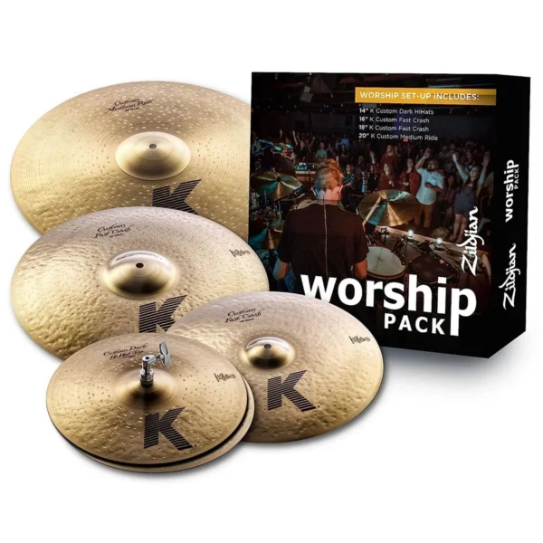 Zildjian K Custom Worship [14H, 16C, 18C, 20R] Cymbal Pack - product image