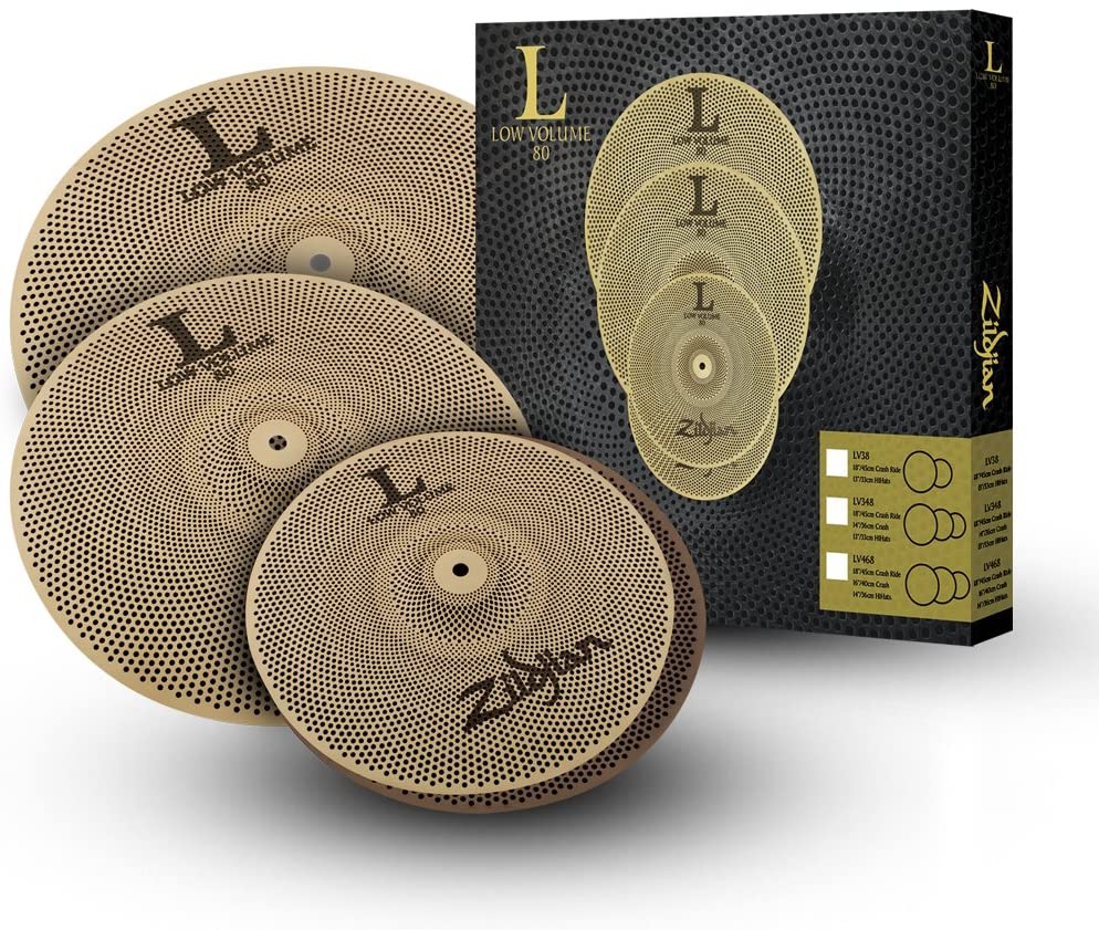 Zildjian L80 Low Volume Cymbal Pack (14" Hi-Hats, 16" Crash, 18" Crash Ride)