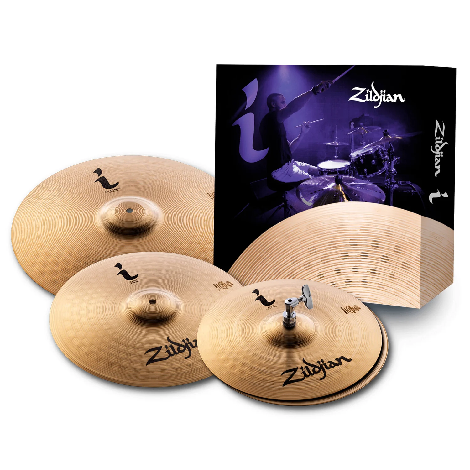Zildjian I Family Essentials Plus Cymbal Pack (13" Hi-Hats, 14" Crash, 18" Crash Ride)