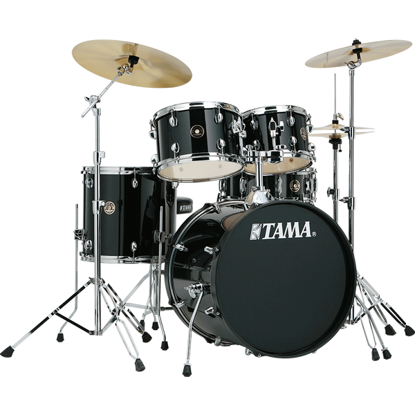 Tama Rhythm Mate 22" Black Drum Set 5Pc With Hardware & Throne - product image