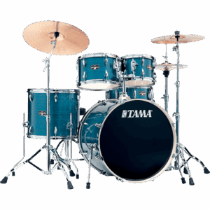 Tama Imperialstar 5-Piece Complete Drum Set with Hardware & Throne - Hairline Blue