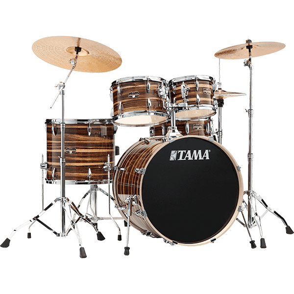 Tama Imperialstar 5-Piece Complete Drum Set with Hardware & Throne - Coffee Teak Wrap - product image