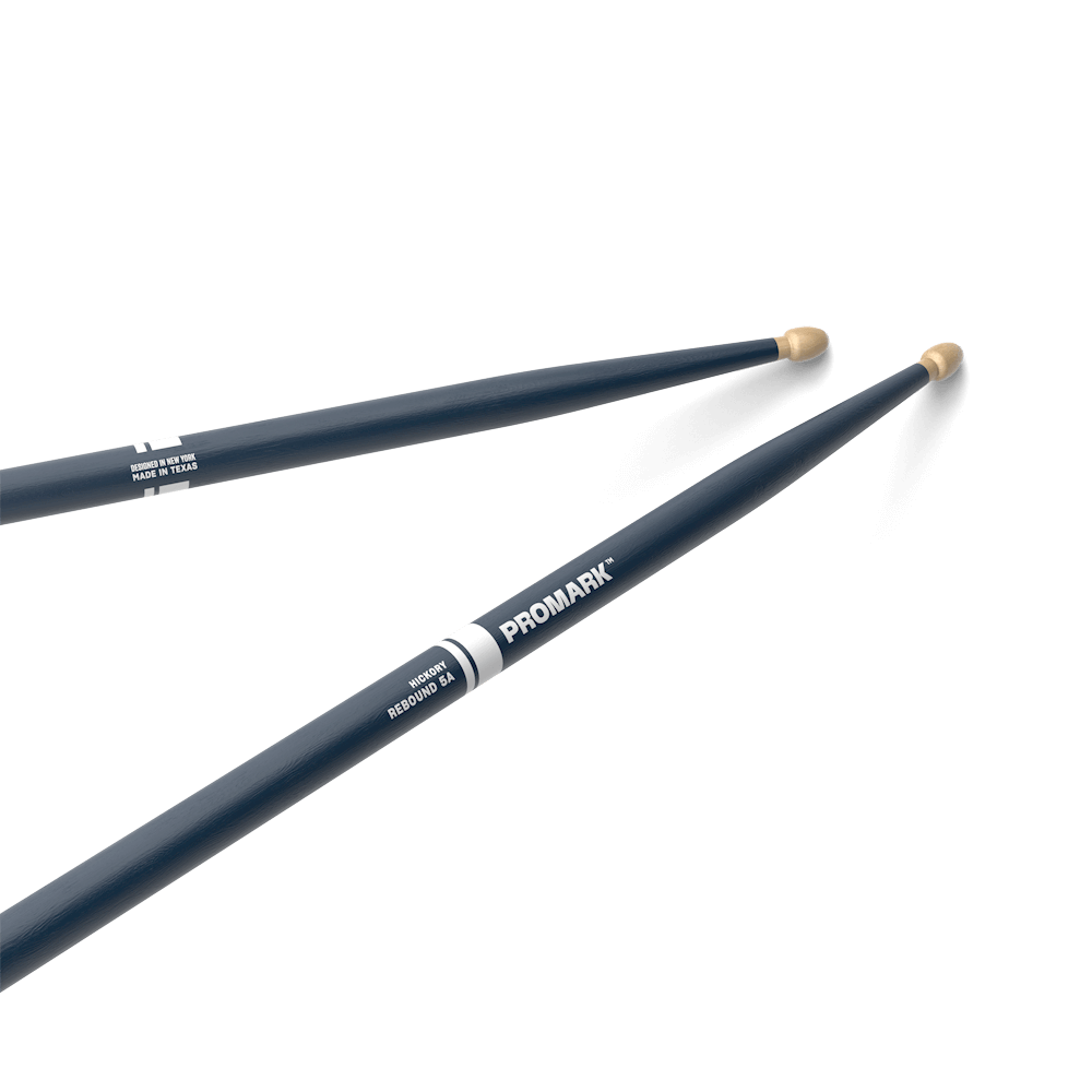 Promark 5A Blue Wood Tip Rebound Drum Sticks - product image