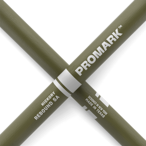 Promark 5A Green Wood Tip Rebound Drum Sticks - product image