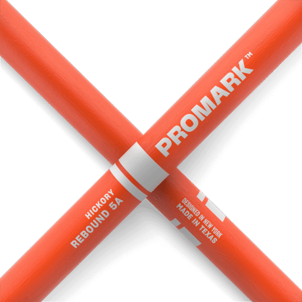 Promark 5A Orange Wood Tip Rebound Drum Sticks - product image