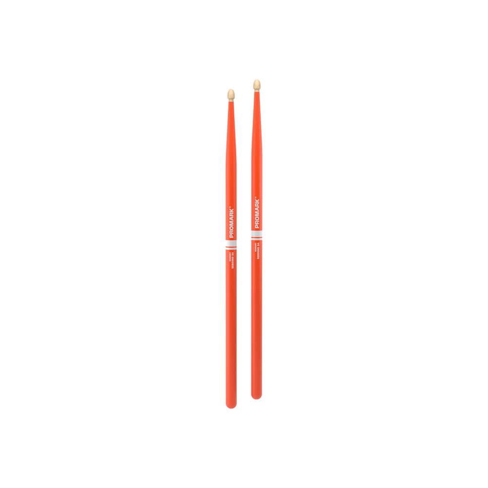 Promark 5A Orange Wood Tip Rebound Drum Sticks - product image