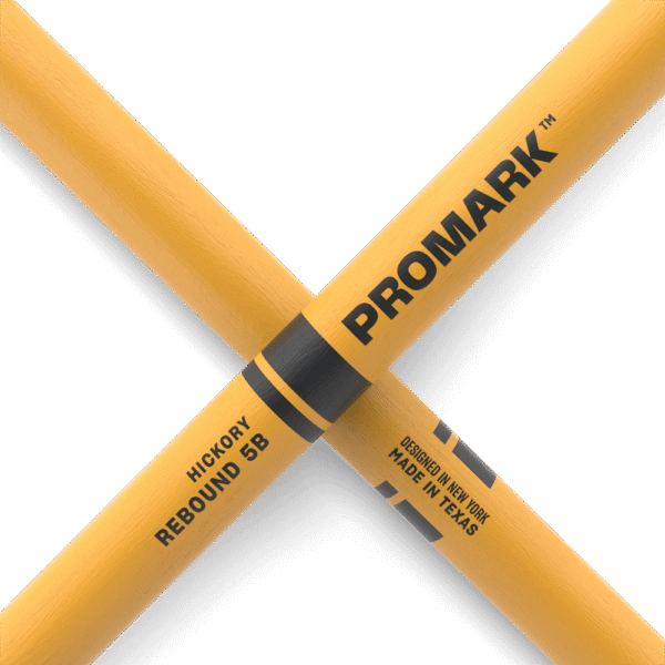 Promark 5A Yellow Wood Tip Rebound Drum Sticks - product image