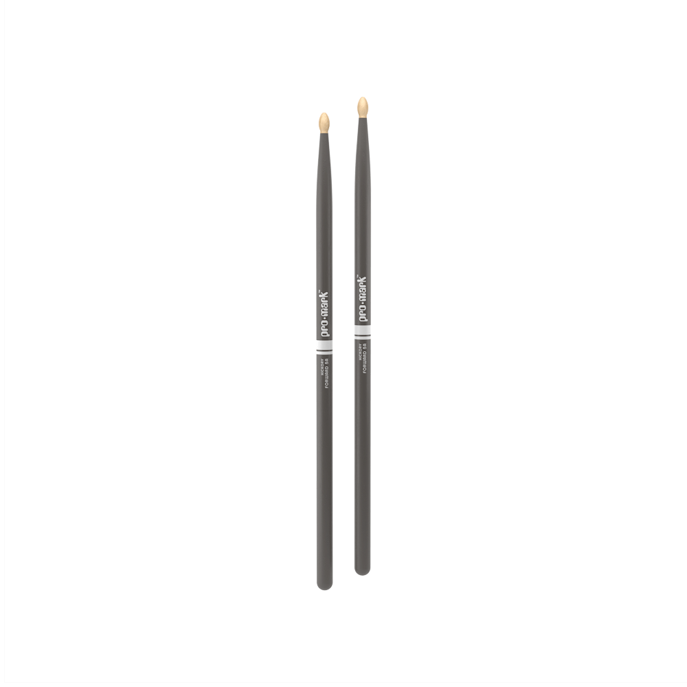 Promark 5A Grey Wood Tip Classic Forward Drum Sticks - product image