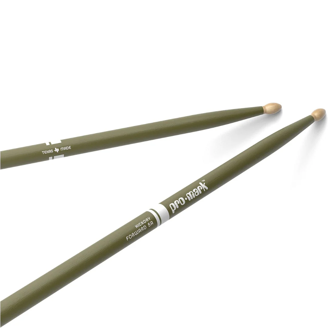 Promark 5A Green Wood Tip Classic Forward Drum Sticks - product image