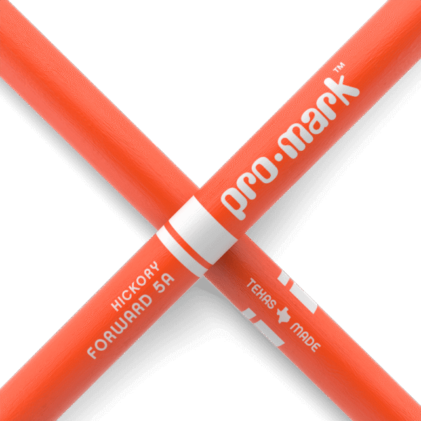 Promark 5A Orange Wood Tip Classic Forward Drum Sticks - product image