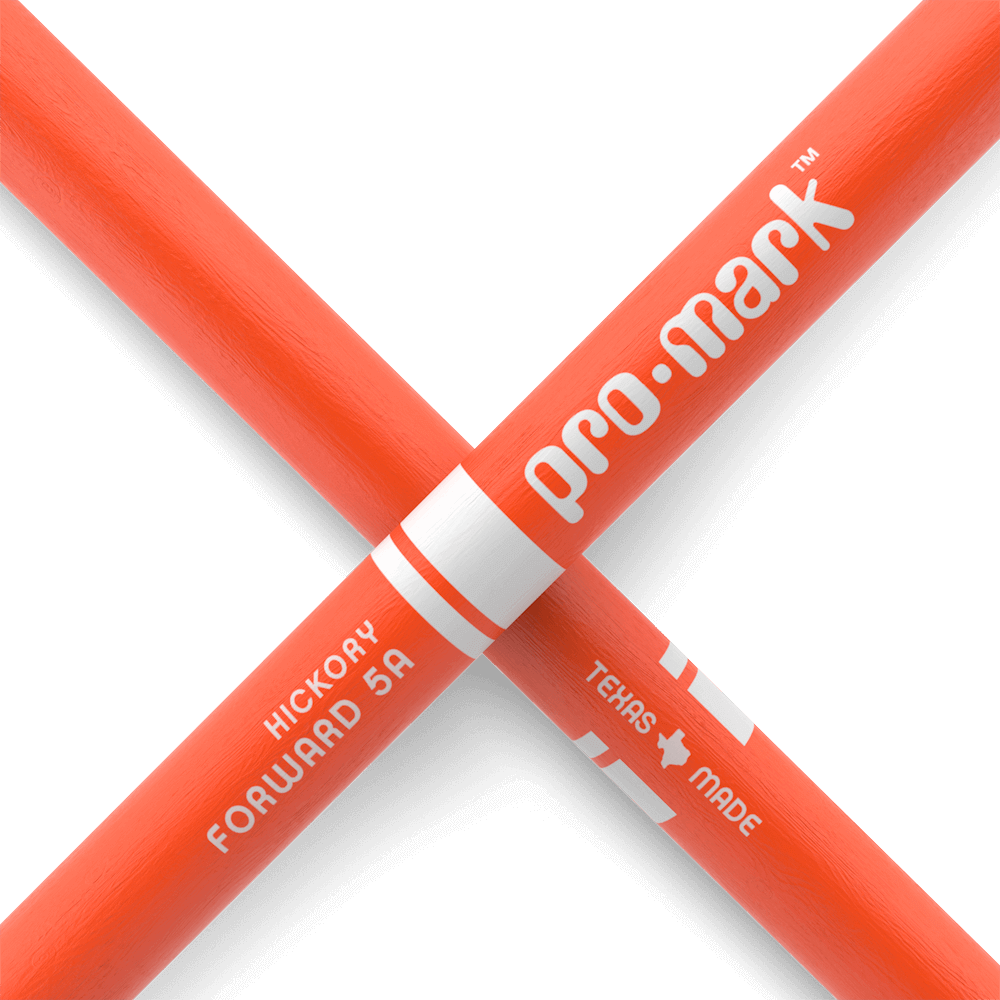 Promark 5A Orange Wood Tip Classic Forward Drum Sticks - product image