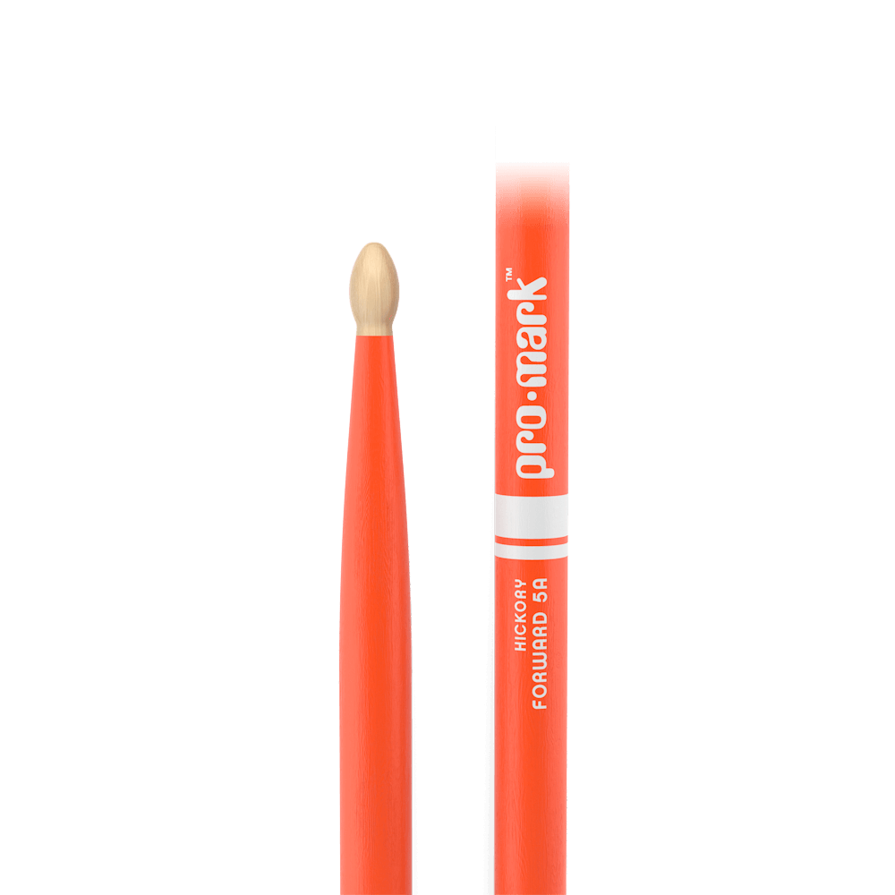 Promark 5A Orange Wood Tip Classic Forward Drum Sticks - product image