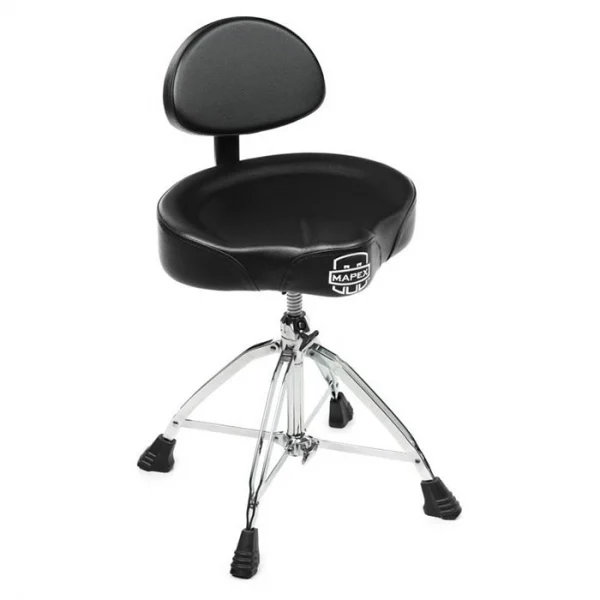 Mapex Drum Throne W/Back Rest Saddle Seat - product image