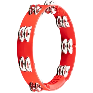Meinl Headliner Series Red Plastic Stainless Steel Jingles 2 Rows - 10" Tambourine