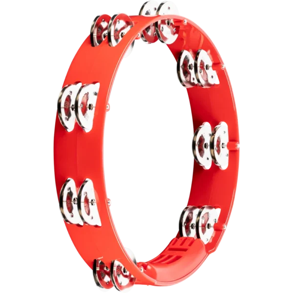 Meinl Headliner Series Red Plastic Stainless Steel Jingles 2 Rows - 10" Tambourine - product image