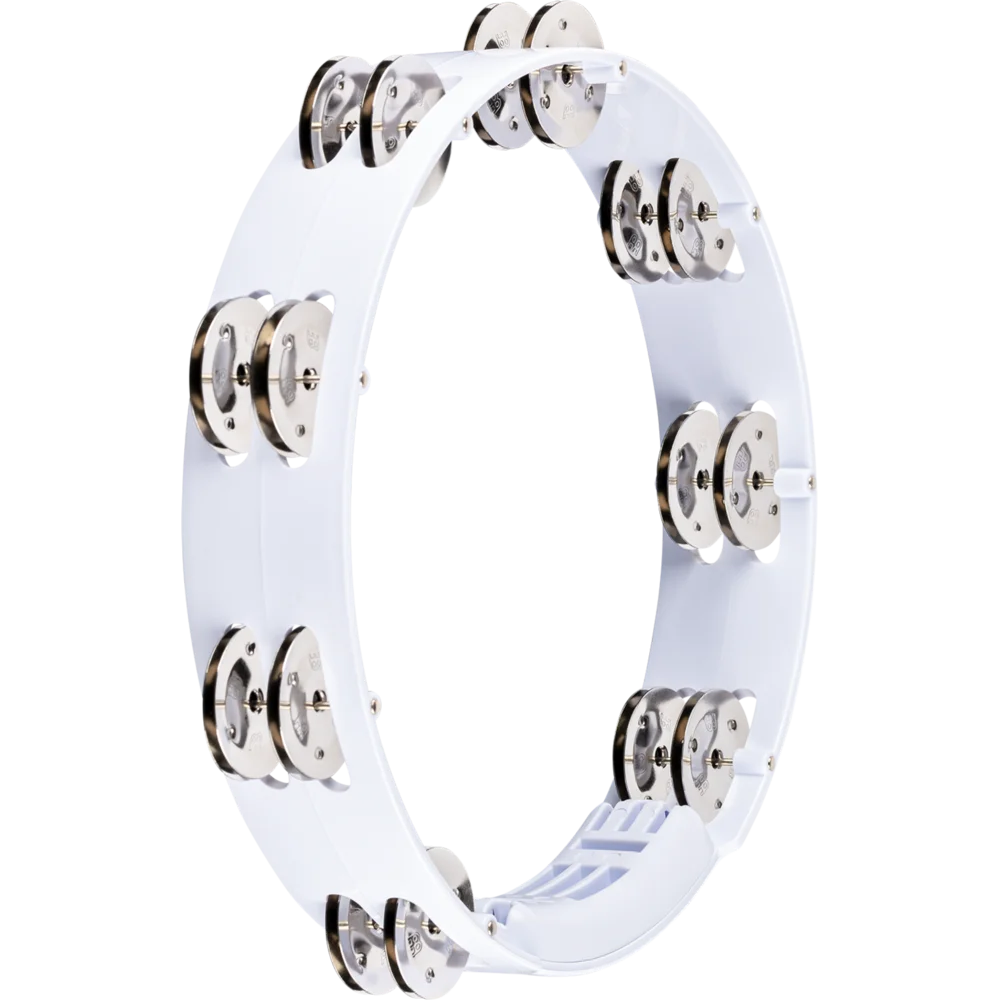Meinl Headliner Series White Plastic Stainless Steel Jingles 2 Rows - 10" Tambourine - product image
