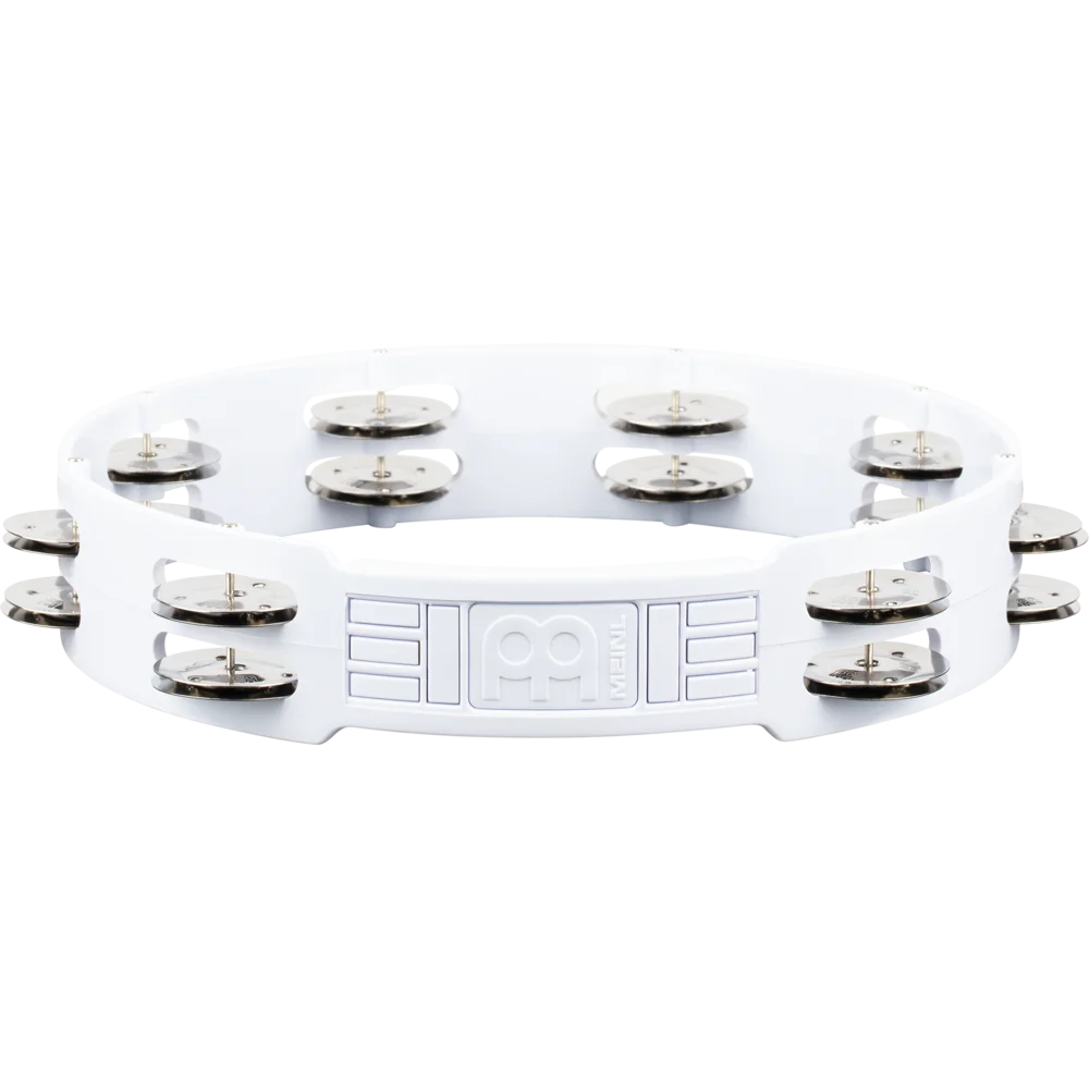 Meinl Headliner Series White Plastic Stainless Steel Jingles 2 Rows - 10" Tambourine - product image