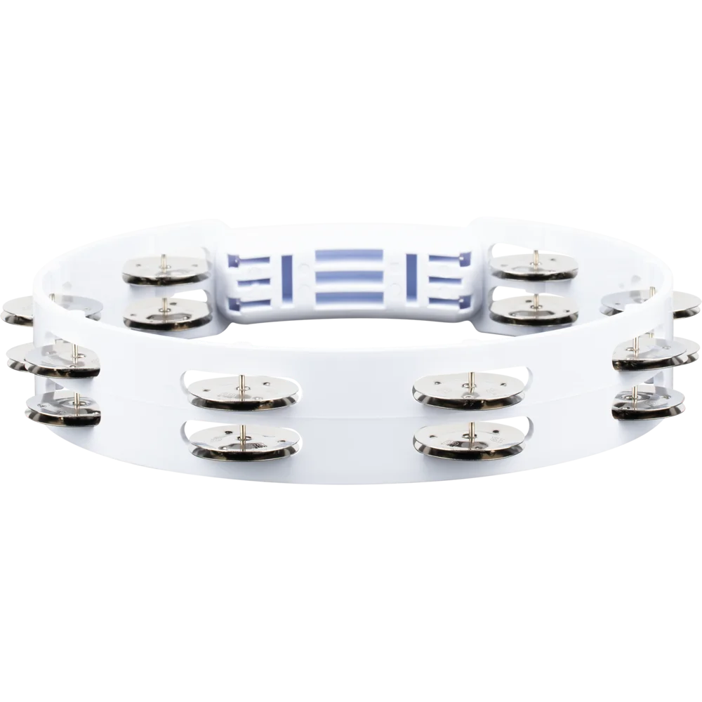 Meinl Headliner Series White Plastic Stainless Steel Jingles 2 Rows - 10" Tambourine - product image