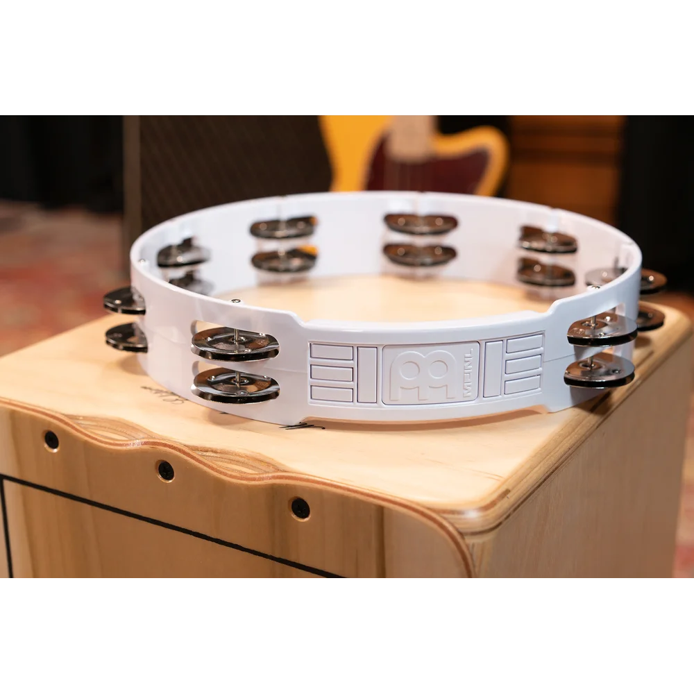 Meinl Headliner Series White Plastic Stainless Steel Jingles 2 Rows - 10" Tambourine - product image