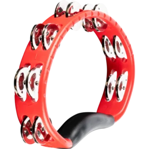 Meinl Headliner Series Red Plastic Stainless Steel Jingles 2 Rows Tambourine
