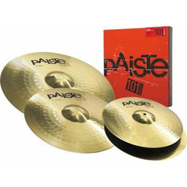 Paiste 101 Brass Universal Cymbal Set (14HH/16C/20R) - product image