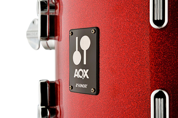 Sonor AQX Stage Red Moon Sparkle 5 Piece Complete Drum Set With Hardware - product image