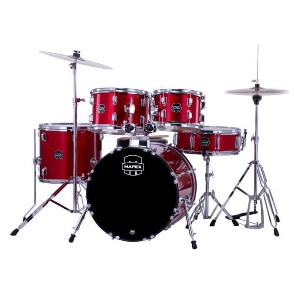 Mapex Comet CM5294FTCIR 5-Piece Rock Drum Kit with Hardware & Cymbals, Infra Red - product image