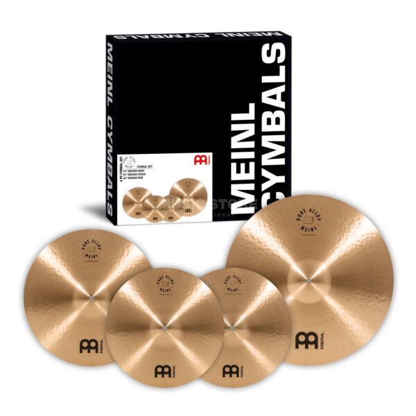 Meinl Pure Alloy PA141620 Cymbal Pack (14" HiHat, 16" Crash, 20" Ride, Free 18" Crash) - product image
