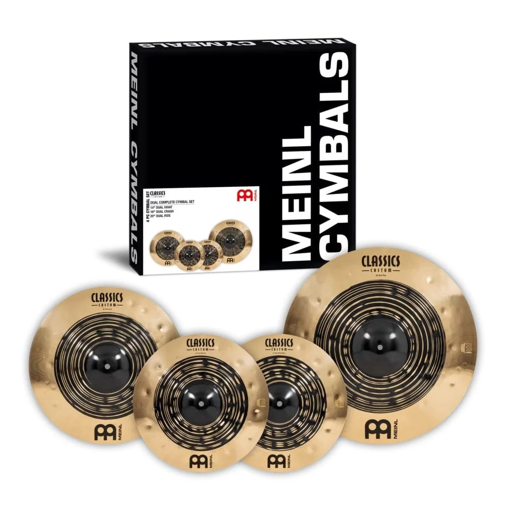 Meinl Classics Custom Dual CCDU141620 Cymbal Pack (14" HiHat, 16" Crash, 20" Ride, Free 18" Crash) - product image