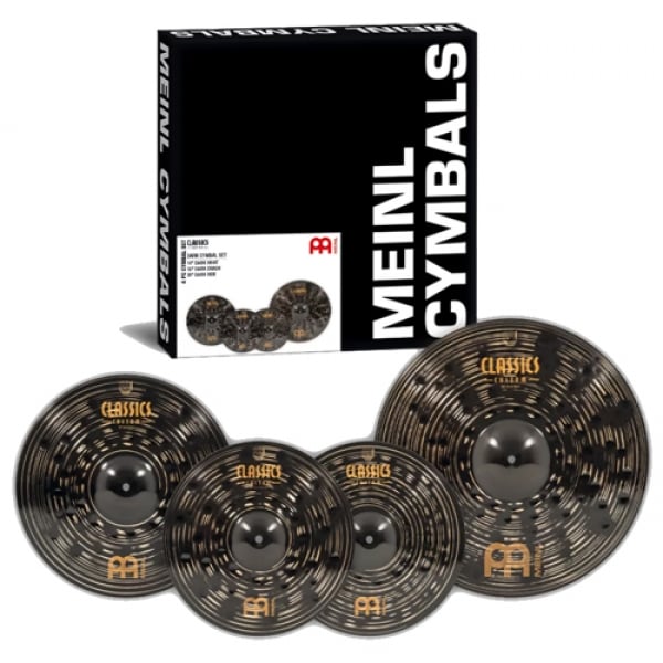 Meinl Classics Custom Dark CCD141620 Cymbal Pack (14" HiHat, 16" Crash, 20" Ride, Free 18" Crash) - product image