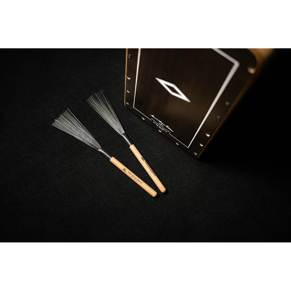 Meinl SB303 Fixed Nylon With Wooden Handle Drum Brush - product image