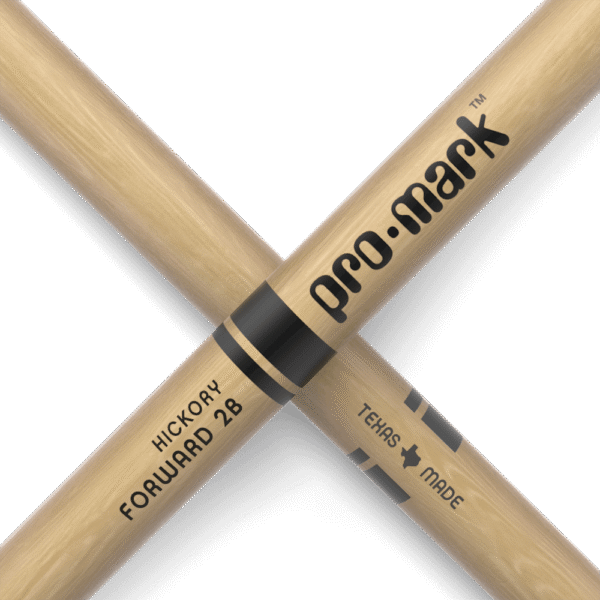 Promark 2B Wood Tip Classic Forward Drum Sticks - product image