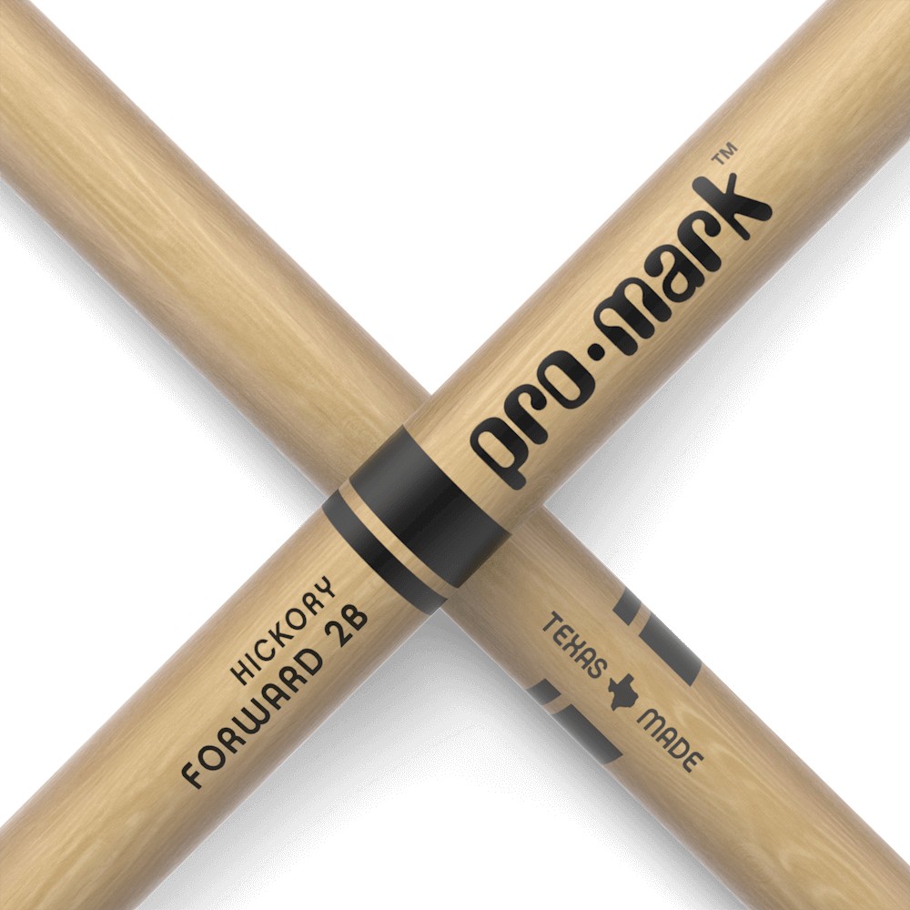 Promark 2B Wood Tip Classic Forward Drum Sticks - product image