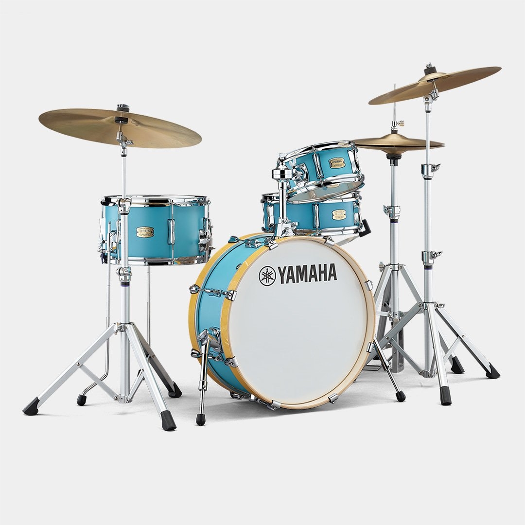 Yamaha Stage Custom Hip SBP0F4H 4-Piece Shell Pack - Matte Surf Green - product image