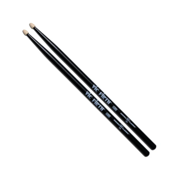 Vic Firth 5B Black Wood Tip American Classic Drumsticks - product image