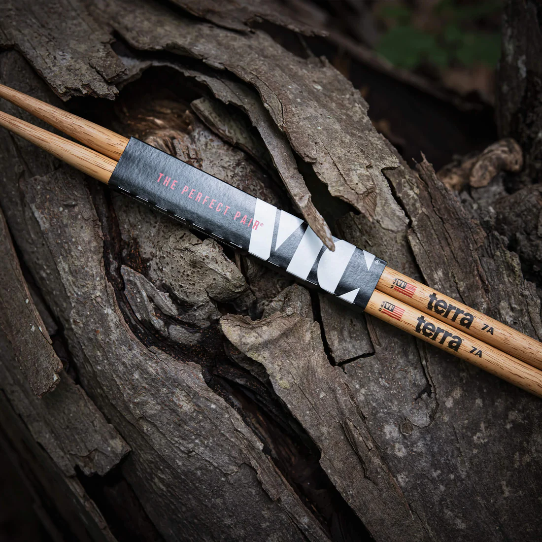Vic Firth 7A Wood Tip American Classic Terra Drum Sticks - product image