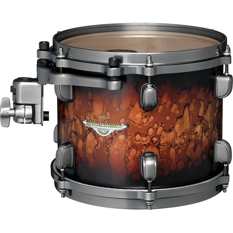 Tama Starclassic Maple 6-Piece Shell Pack with Black Nickel Hardware - Molten Satin Brown Burst - product image