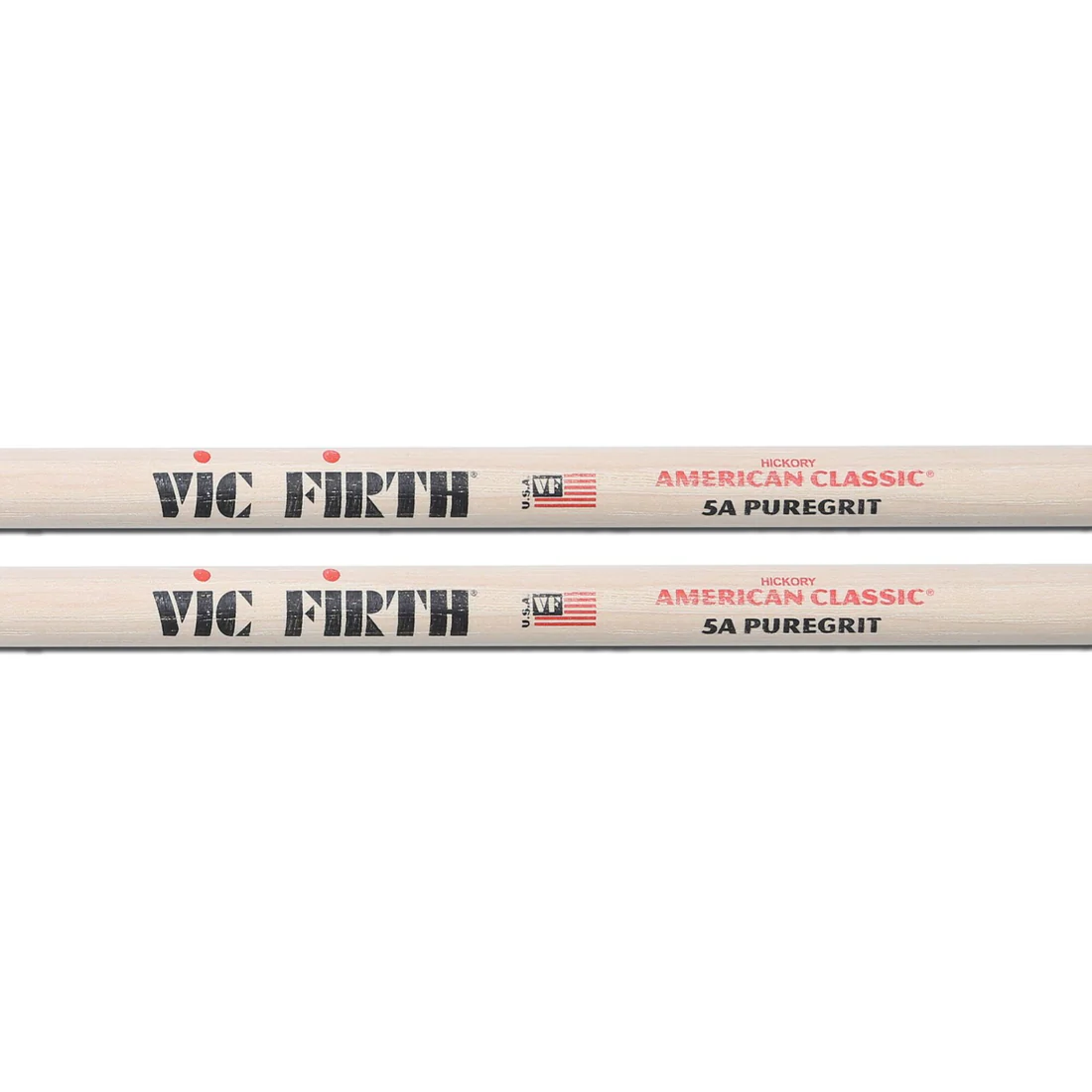 Vic Firth 5A Wood Tip American Classic Puregrit Drum Sticks - product image
