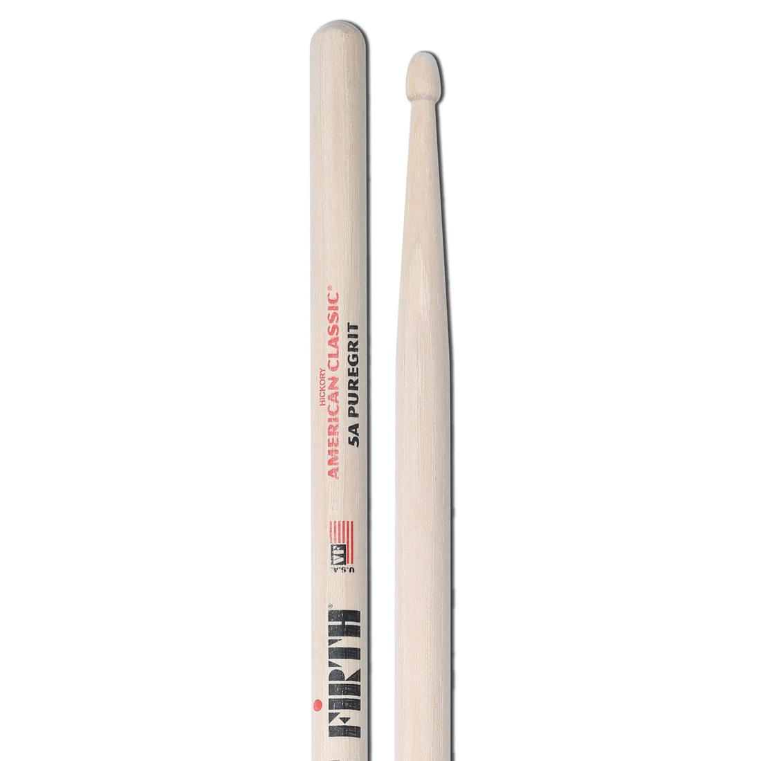 Vic Firth 5A Wood Tip American Classic Puregrit Drum Sticks - product image