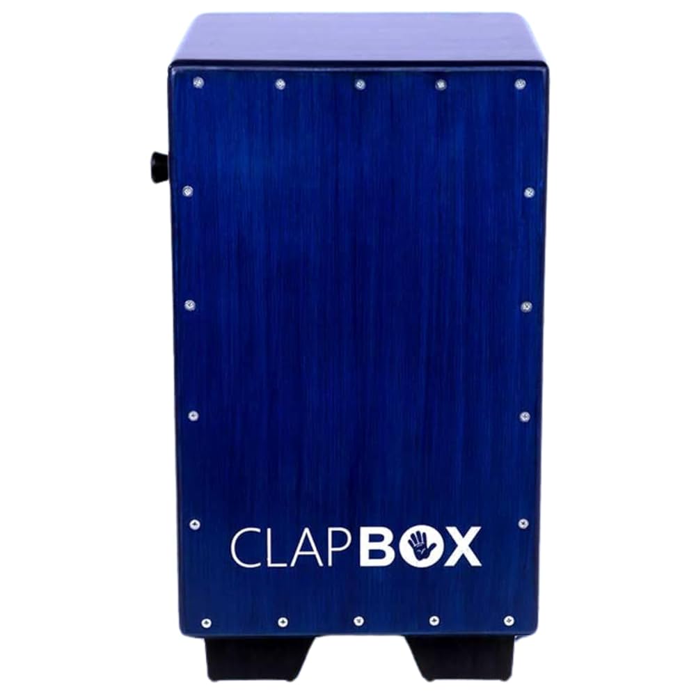 Clapbox CB40 Blue Adjustable Snare Cajon - product image