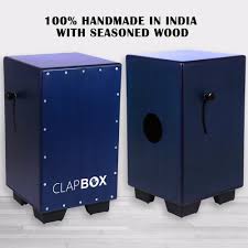 Clapbox CB40 Blue Adjustable Snare Cajon - product image