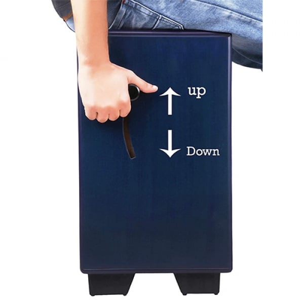 Clapbox CB40 Blue Adjustable Snare Cajon - product image