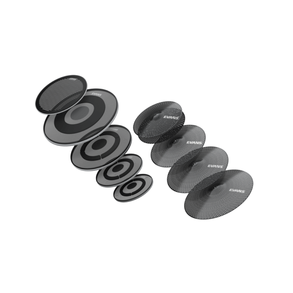 Evans ECPPB-DB1-R Rock System (10/12/14/16/22) Pack & Cymbals (14/16/18/20) & Cymbal Bag - product image