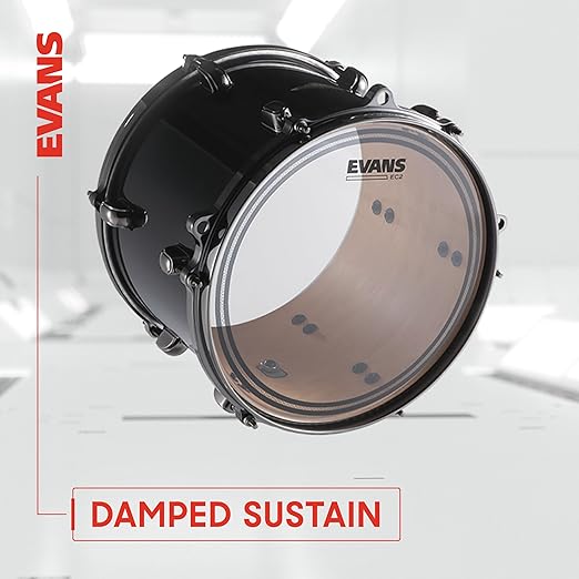 Evans ETP-EC2SCLR-R (10,12,16) Tom Pack Drumhead Ec2 Clear Sst Rock - product image