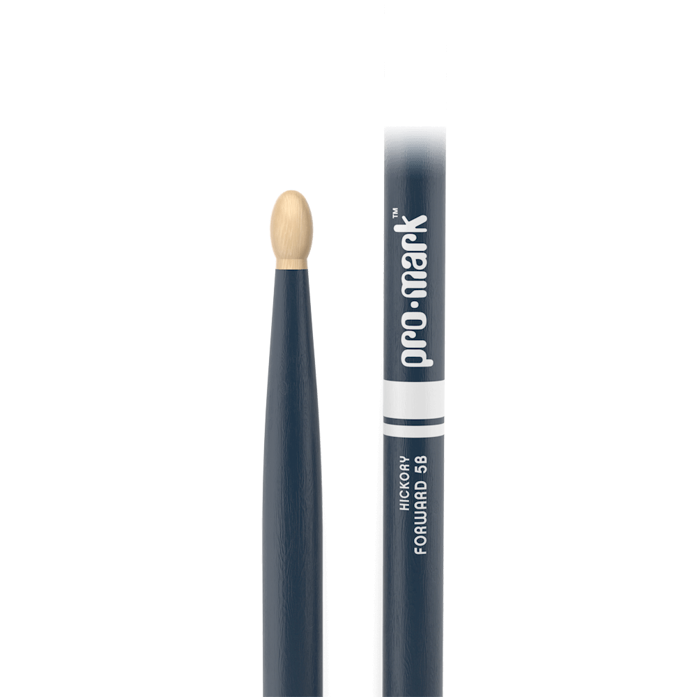 Promark 5B Blue Wood Tip Classic Forward Drum Sticks - product image