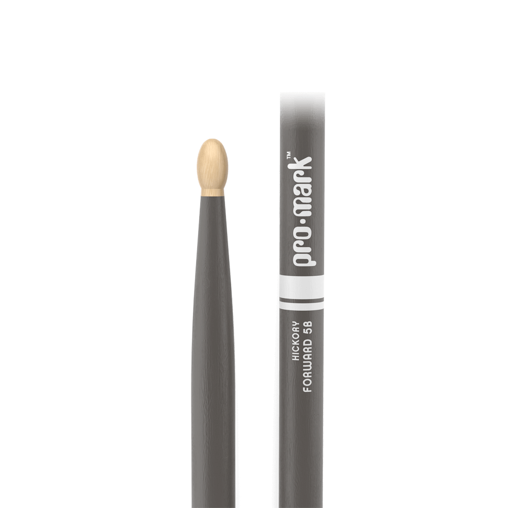 Promark 5B Gray Wood Tip Classic Forward Drum Sticks - product image
